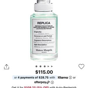 Maison Martin Margiela Replica Bubble Bath Bottle in Cream and Clear